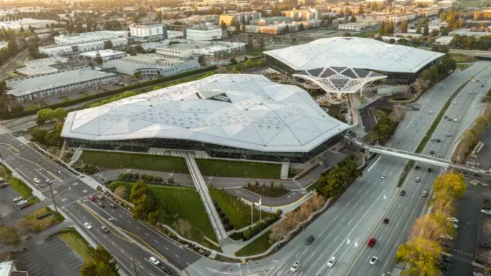 Vista aérea de la sede de Nvidia