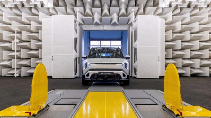 Coche Kia en pruebas