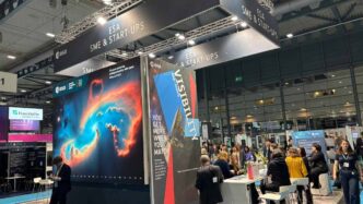 Imagen de una feria de startups de ESA