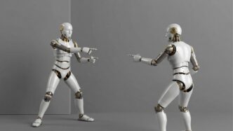 Dos robots mirándose