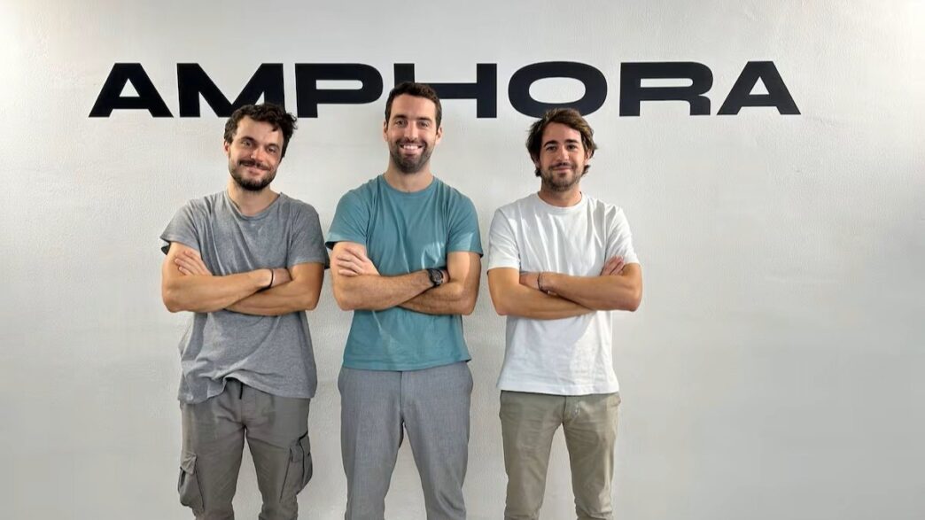 Joaquim Sant, Joan Tresserras y Adrià Cortés, fundadores de Amphora