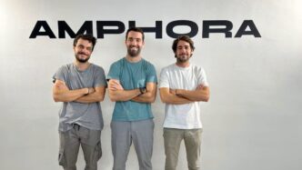 Joaquim Sant, Joan Tresserras y Adrià Cortés, fundadores de Amphora