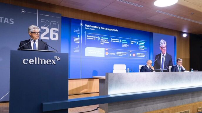 Marco Patuano, CEO de Cellenx, durante la Junta General de Accionistas