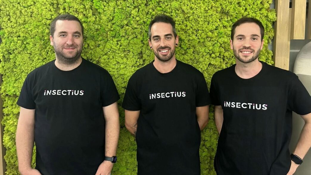 Marcos Aguayo,Eric Diez y Raul Reyes, responsables de Insectius
