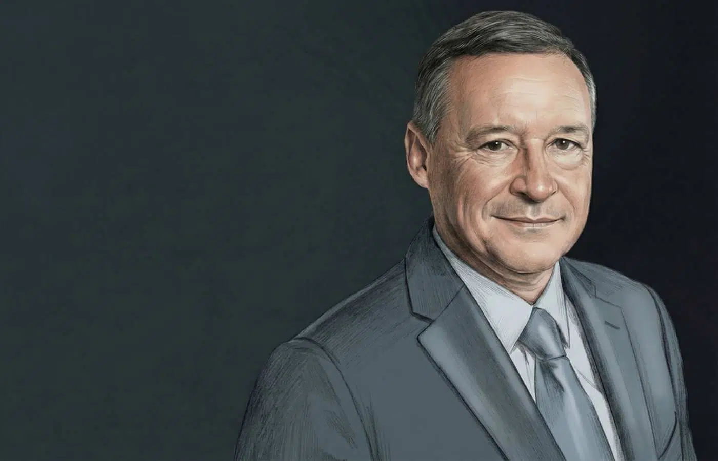 Ilustración de Ángel Simón, ejecutivo nominado por la SEPI a la Presidencia de Indra :: Propós