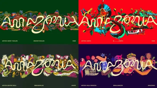 Carteles con la nueva imagen de Amazonía