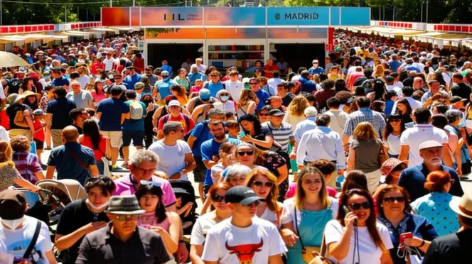 Imagen de una jornada en la Feria del Libro