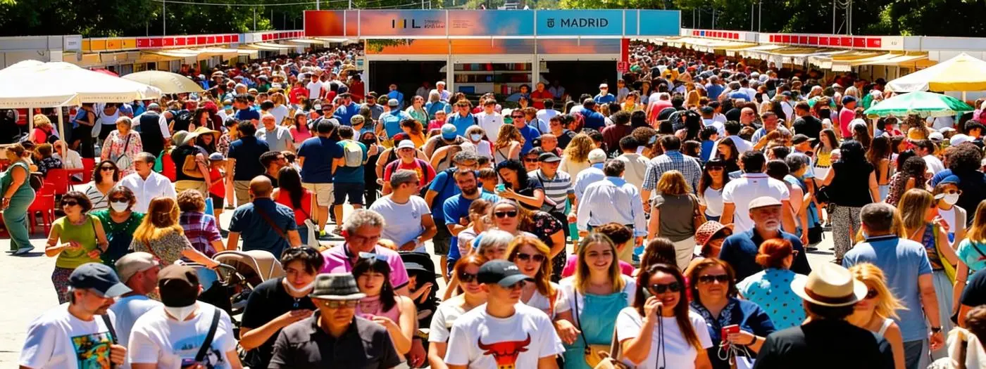 Imagen de una jornada en la Feria del Libro