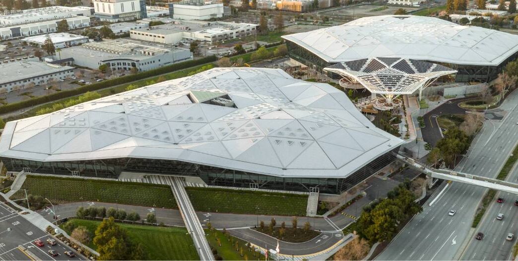 Vista área de la sede de Nvidia