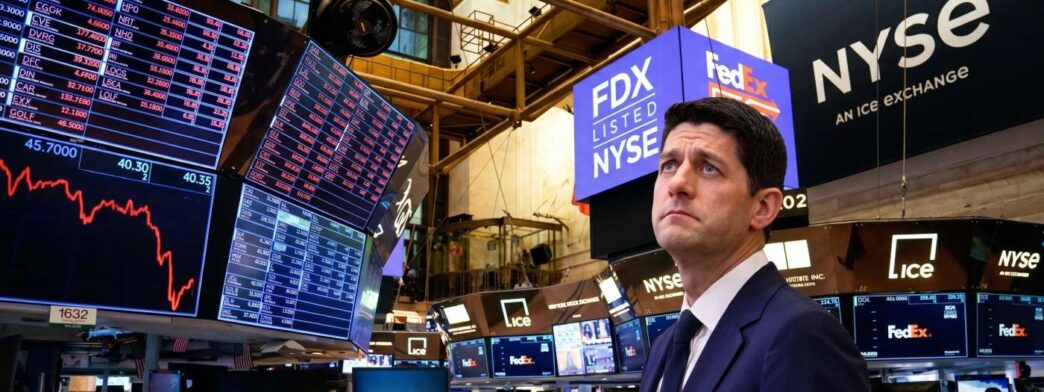 Recreación con IA de Kevin Warsh, presidente de la Fed, en el parqué de Wall Street