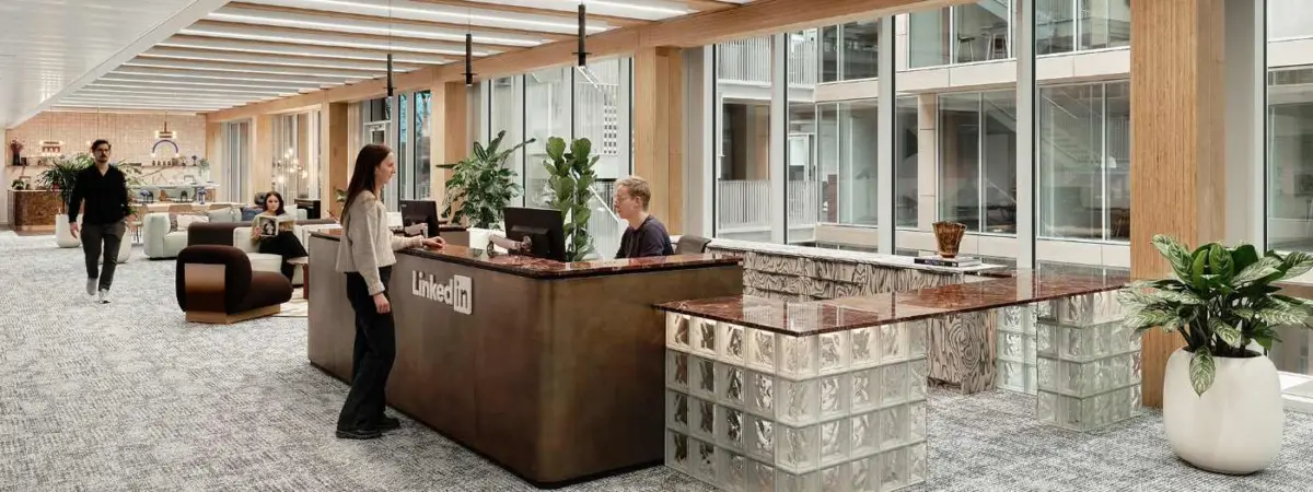 Entrada a las oficinas de Linkedin en Munich