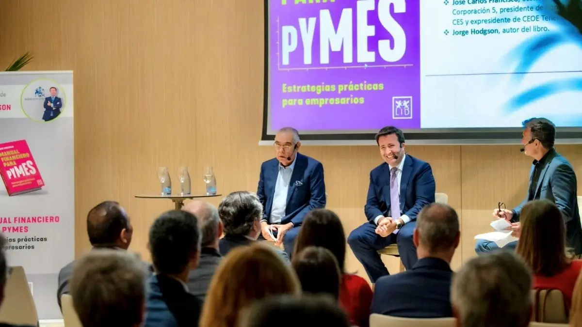 Jorge Hodgson, durante la presentación de Manual financiero para Pymes