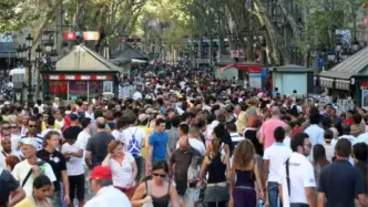 Multitud en Barcelona