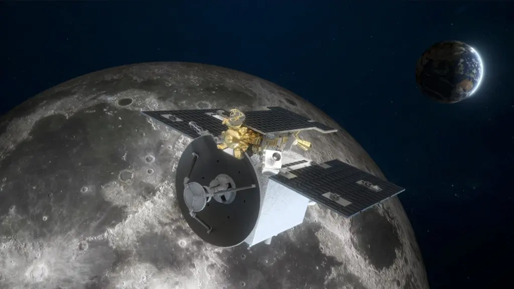 Una representación de un satélite de pruebas Tiandu