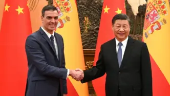 Pedro Sánchez con Xi Jinping