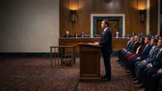 Imagen generada con IA de Mark Zuckerberg en un tribunal