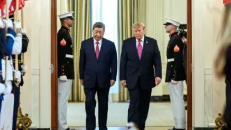 Donald Trump y Xi Jinping en la Casa Blanca