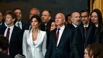Zuckerbeng, Bezos y Pichai, en la toma de posesión de Trump :: The Officer
